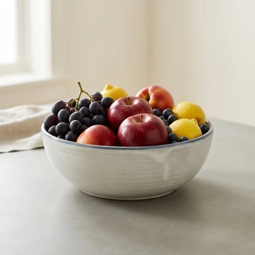 Crate & Barrel Ceramic Fruit Bowl
