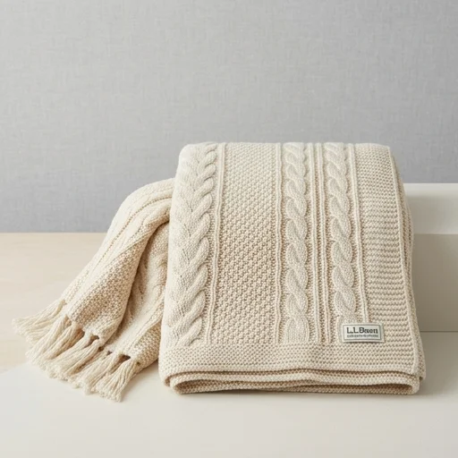L.L.Bean Cotton Throw Blanket