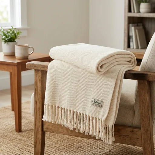 L.L.Bean Cotton Throw Blanket image 3