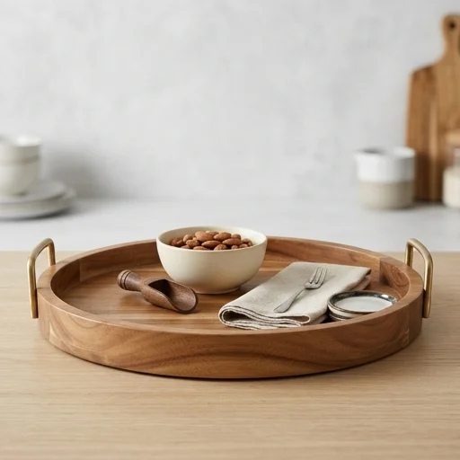 Nordic Ware Decorative Wood Serving Tray image 2