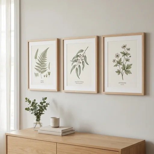 Society6 Framed Botanical Print Set image 2
