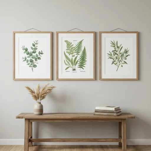 Society6 Framed Botanical Print Set image 3