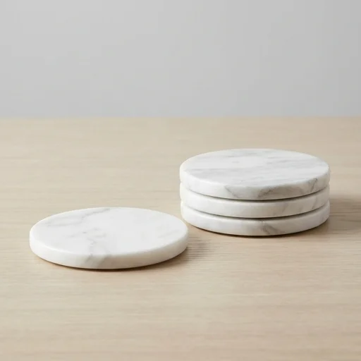 CB2 Marble Coasters Set image 3
