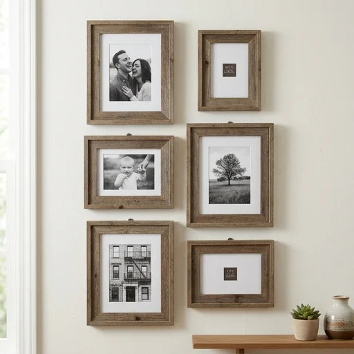 Kate and Laurel Picture Frame Set, Wood image 3