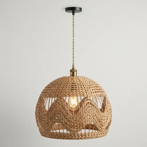 World Market Rattan Pendant Light image 2