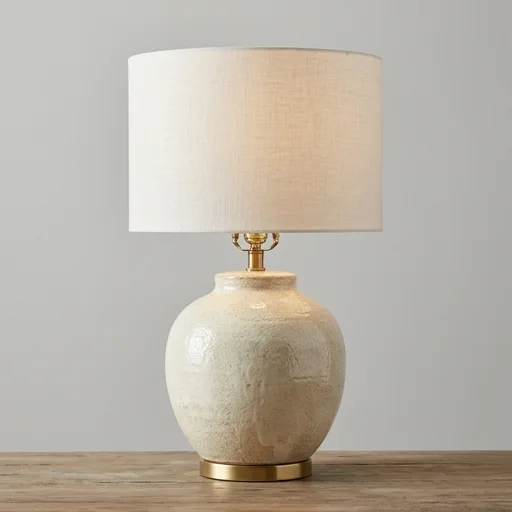 Pottery Barn Table Lamp with Ceramic Base