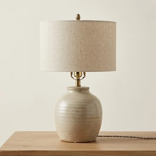 Pottery Barn Table Lamp with Ceramic Base image 3