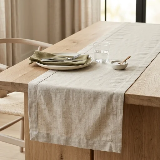 Williams Sonoma Linen Table Runner